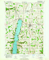Livonia New York Historical topographic map, 1:24000 scale, 7.5 X 7.5 Minute, Year 1951