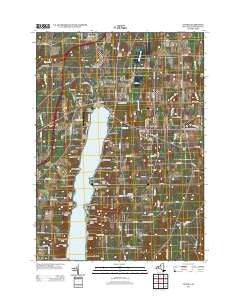 Livonia New York Historical topographic map, 1:24000 scale, 7.5 X 7.5 Minute, Year 2013