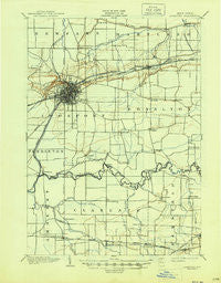 Lockport New York Historical topographic map, 1:62500 scale, 15 X 15 Minute, Year 1902