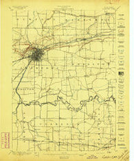 Lockport New York Historical topographic map, 1:62500 scale, 15 X 15 Minute, Year 1897