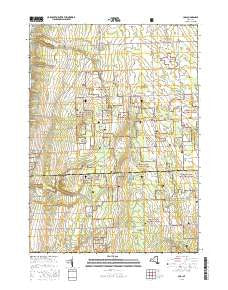 Lodi New York Current topographic map, 1:24000 scale, 7.5 X 7.5 Minute, Year 2016