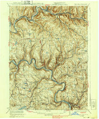 Long Eddy New York Historical topographic map, 1:62500 scale, 15 X 15 Minute, Year 1923
