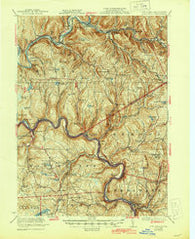 Long Eddy New York Historical topographic map, 1:62500 scale, 15 X 15 Minute, Year 1923