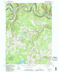 Long Eddy New York Historical topographic map, 1:24000 scale, 7.5 X 7.5 Minute, Year 1992