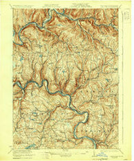 Long Eddy New York Historical topographic map, 1:62500 scale, 15 X 15 Minute, Year 1923