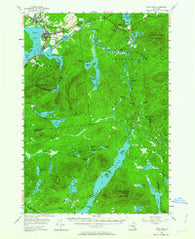 Long Lake New York Historical topographic map, 1:62500 scale, 15 X 15 Minute, Year 1955