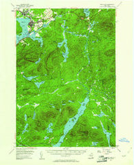 Long Lake New York Historical topographic map, 1:62500 scale, 15 X 15 Minute, Year 1955