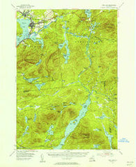 Long Lake New York Historical topographic map, 1:62500 scale, 15 X 15 Minute, Year 1955
