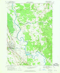 Lowville New York Historical topographic map, 1:24000 scale, 7.5 X 7.5 Minute, Year 1966
