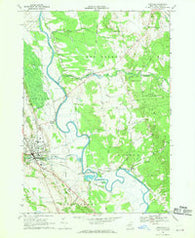 Lowville New York Historical topographic map, 1:24000 scale, 7.5 X 7.5 Minute, Year 1966