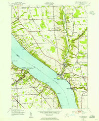 Ludlowville New York Historical topographic map, 1:24000 scale, 7.5 X 7.5 Minute, Year 1942