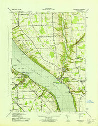 Ludlowville New York Historical topographic map, 1:31680 scale, 7.5 X 7.5 Minute, Year 1943