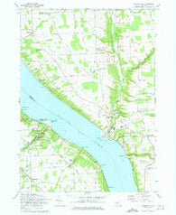 Ludlowville New York Historical topographic map, 1:24000 scale, 7.5 X 7.5 Minute, Year 1971