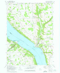 Ludlowville New York Historical topographic map, 1:24000 scale, 7.5 X 7.5 Minute, Year 1971