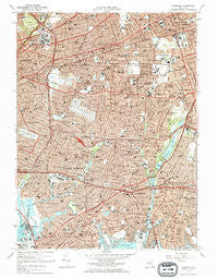 Lynbrook New York Historical topographic map, 1:24000 scale, 7.5 X 7.5 Minute, Year 1969