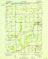 Lyndonville New York Historical topographic map, 1:24000 scale, 7.5 X 7.5 Minute, Year 1951
