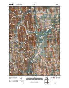 Lyons New York Historical topographic map, 1:24000 scale, 7.5 X 7.5 Minute, Year 2011