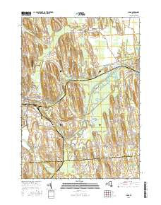 Lyons New York Current topographic map, 1:24000 scale, 7.5 X 7.5 Minute, Year 2016