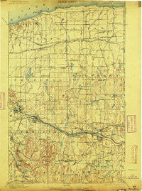 Macedon New York Historical topographic map, 1:62500 scale, 15 X 15 Minute, Year 1900