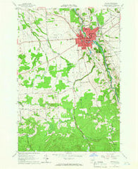 Malone New York Historical topographic map, 1:24000 scale, 7.5 X 7.5 Minute, Year 1964
