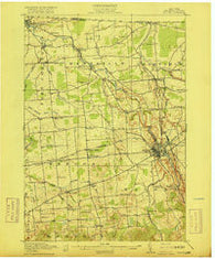 Malone New York Historical topographic map, 1:62500 scale, 15 X 15 Minute, Year 1917