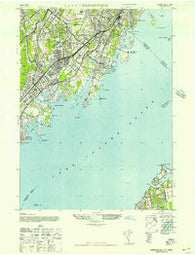 Mamaroneck New York Historical topographic map, 1:24000 scale, 7.5 X 7.5 Minute, Year 1947