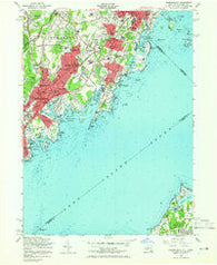 Mamaroneck New York Historical topographic map, 1:24000 scale, 7.5 X 7.5 Minute, Year 1955