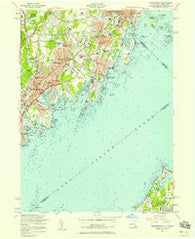 Mamaroneck New York Historical topographic map, 1:24000 scale, 7.5 X 7.5 Minute, Year 1955