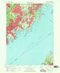 Mamaroneck New York Historical topographic map, 1:24000 scale, 7.5 X 7.5 Minute, Year 1967