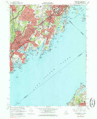 Mamaroneck New York Historical topographic map, 1:24000 scale, 7.5 X 7.5 Minute, Year 1967