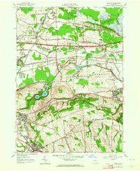 Manlius New York Historical topographic map, 1:24000 scale, 7.5 X 7.5 Minute, Year 1957