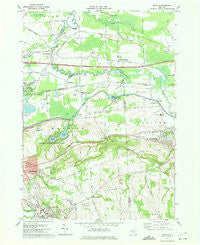 Manlius New York Historical topographic map, 1:24000 scale, 7.5 X 7.5 Minute, Year 1973
