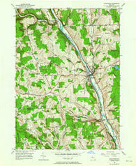 Marathon New York Historical topographic map, 1:24000 scale, 7.5 X 7.5 Minute, Year 1950