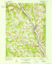 Marathon New York Historical topographic map, 1:24000 scale, 7.5 X 7.5 Minute, Year 1950