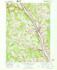 Marathon New York Historical topographic map, 1:24000 scale, 7.5 X 7.5 Minute, Year 1950