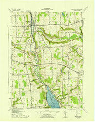 Marcellus New York Historical topographic map, 1:31680 scale, 7.5 X 7.5 Minute, Year 1943