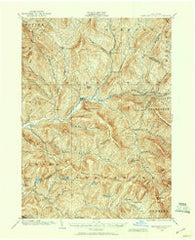 Margaretville New York Historical topographic map, 1:62500 scale, 15 X 15 Minute, Year 1901