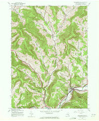 Margaretville New York Historical topographic map, 1:24000 scale, 7.5 X 7.5 Minute, Year 1945