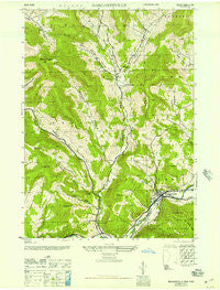 Margaretville New York Historical topographic map, 1:24000 scale, 7.5 X 7.5 Minute, Year 1946