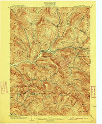 Margaretville New York Historical topographic map, 1:62500 scale, 15 X 15 Minute, Year 1904