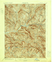 Margaretville New York Historical topographic map, 1:62500 scale, 15 X 15 Minute, Year 1904