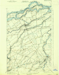 Massena New York Historical topographic map, 1:62500 scale, 15 X 15 Minute, Year 1907