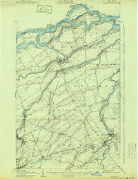 Massena New York Historical topographic map, 1:62500 scale, 15 X 15 Minute, Year 1907