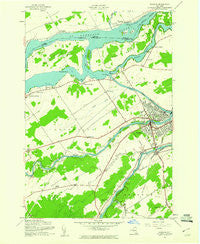 Massena New York Historical topographic map, 1:24000 scale, 7.5 X 7.5 Minute, Year 1942