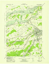 Massena New York Historical topographic map, 1:31680 scale, 7.5 X 7.5 Minute, Year 1943