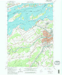 Massena New York Historical topographic map, 1:24000 scale, 7.5 X 7.5 Minute, Year 1964