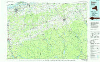 Massena New York Historical topographic map, 1:100000 scale, 30 X 60 Minute, Year 1985