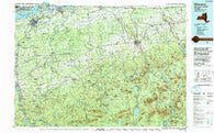 Massena New York Historical topographic map, 1:100000 scale, 30 X 60 Minute, Year 1994