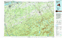 Massena New York Historical topographic map, 1:100000 scale, 30 X 60 Minute, Year 1994