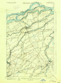 Massena New York Historical topographic map, 1:62500 scale, 15 X 15 Minute, Year 1907